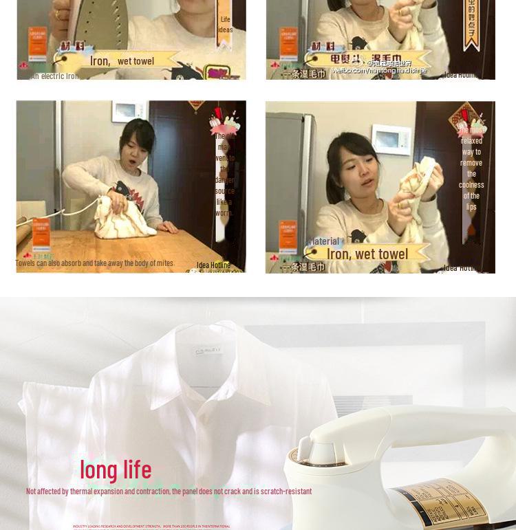 Huasheng altmodisches elektrisches Handbügeleisen mit Temperaturregelung für den trockenen industriellen und privaten Gebrauch