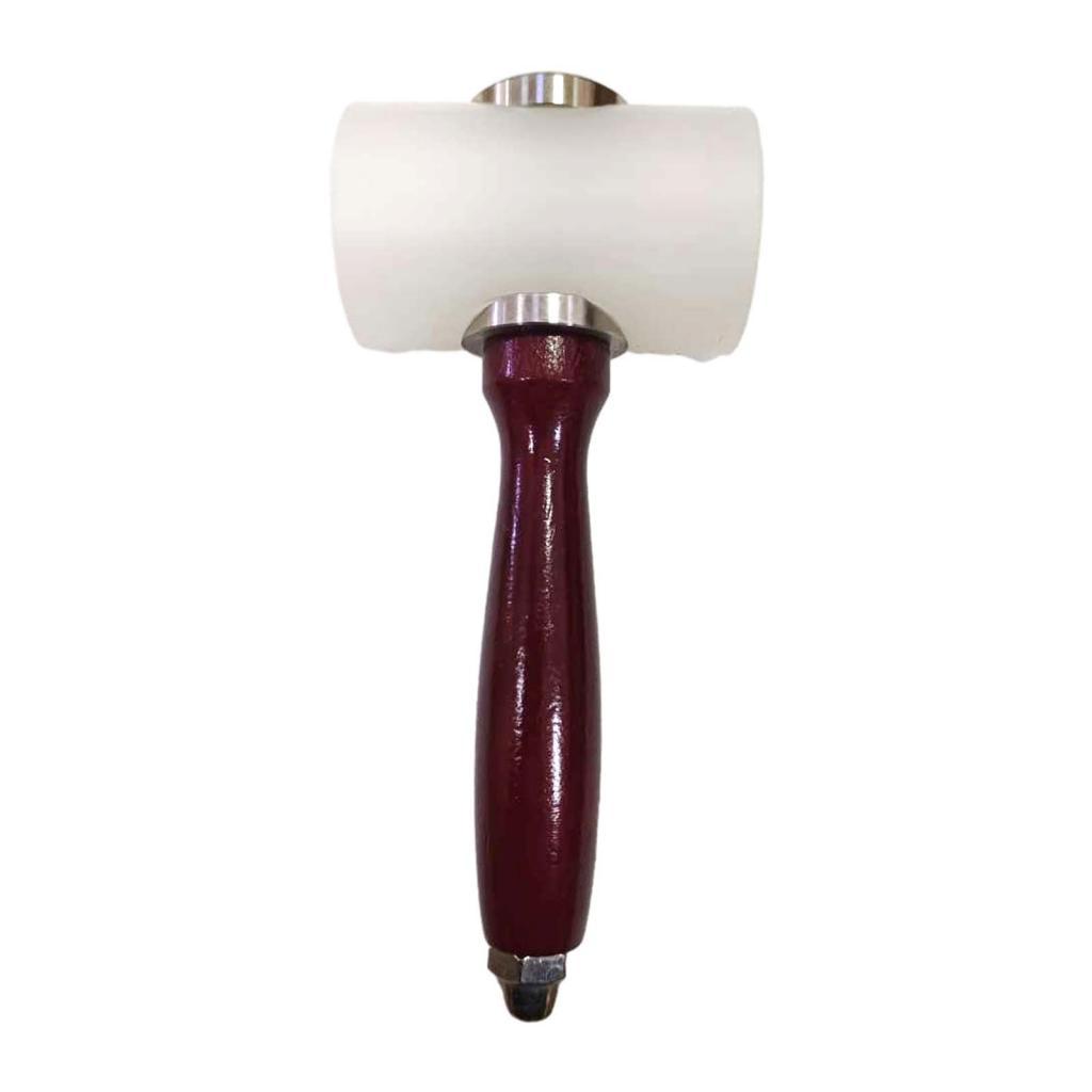 Professional Leather Carving Hammer, Punch Tool Wooden Handle DIY Printing Nylon for