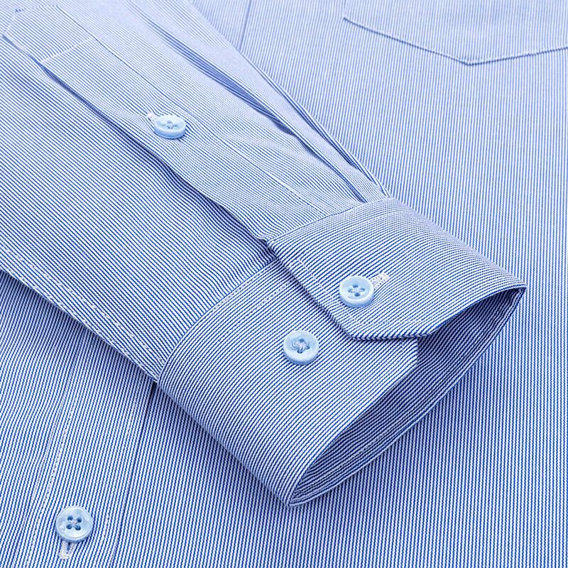 FIRS Men's Long Sleeve Business Casual Striped Shirt