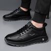 Fashion Spring Autumn Cow Leather Platform Sneakers for Men Designer Soft-soled Casual Men's Shoes Fashion Outdoor Sport Zapatos Hombre