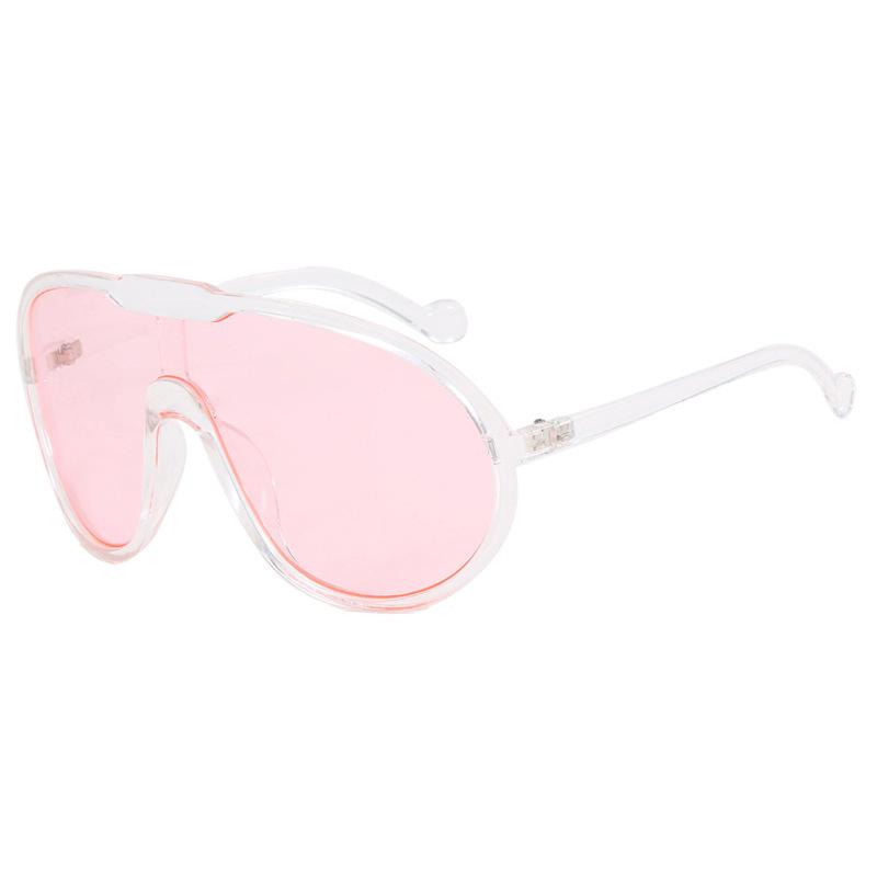 New Large Frame Sunglasses Outdoor Windproof UV Protection Street Fashion Personality Shades