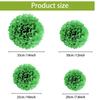 1pcs Set 7.8inch Green Paper For Birthday Party Hanging Flowers Pom Pom Paper Flower Balls Paper Pom Pom Paper Balls