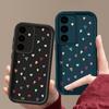 Farge Kjærlighet Hjerter Trykk Matt Støtsikkert Deksel For Samsung S25 S24 FE S23 Ultra S22 A16 A56 A15 A55 A36 A35 A54 Linsebeskyttelse TPU Mykt Telefondeksel