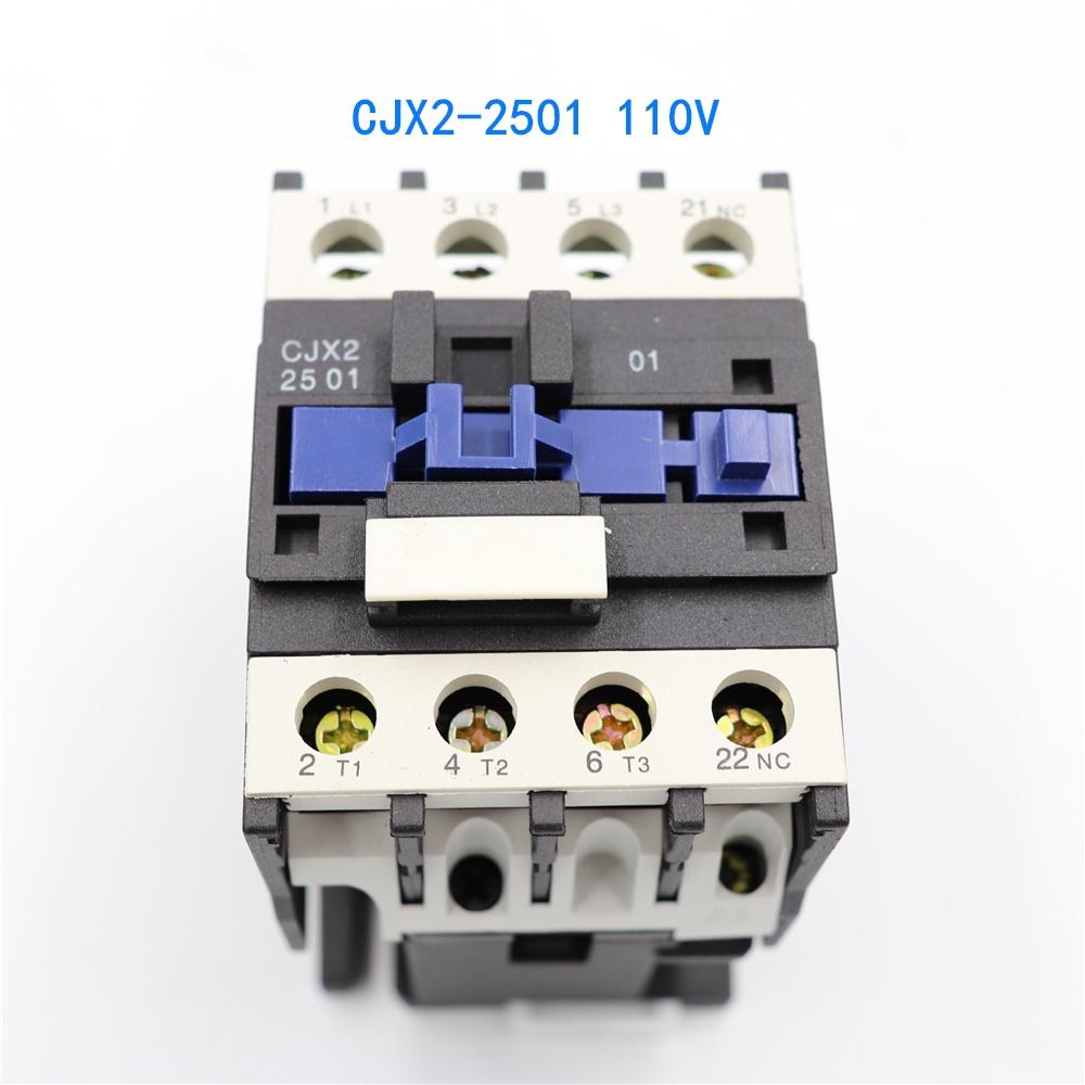 

Контактор змінного струму 25A 3P+1NO/1NC Монтаж на рейку lc1d CJX2- 2510 1 нормально відкритий контакт / CJX2- 2501 1 нормально закритий контакт CJX2-2501 AC110V