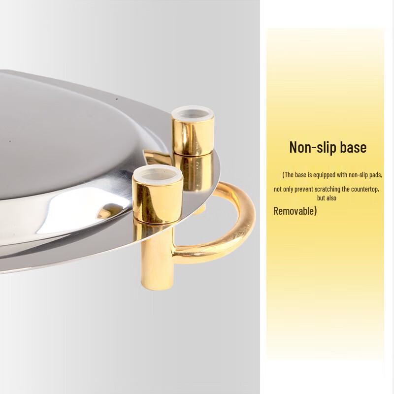 Stainless Steel Stackable Square Mirror Tray