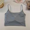 Ice Silk Strappy Tank Top with Built-in Bra, Stylish Slimming Sleeveless Design for Women, Ideal for Summer
