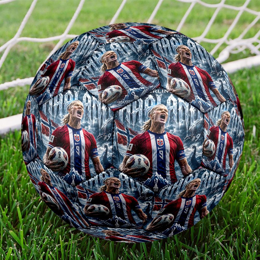 1pz Haalands Calcio Trionfo Taglia 5 Pallone da Calcio Pallone da Calcio in PVC Partite Sportive Allenamento Giochi all'Aperto Spiaggia Palloni Elastici 07e116