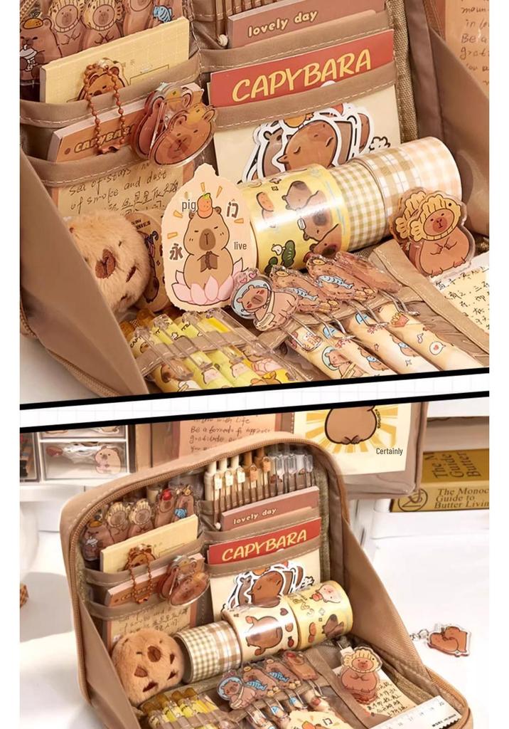 Capybara Large Capacity Pencil Case for Girls and Boys In Primary and Junior High School