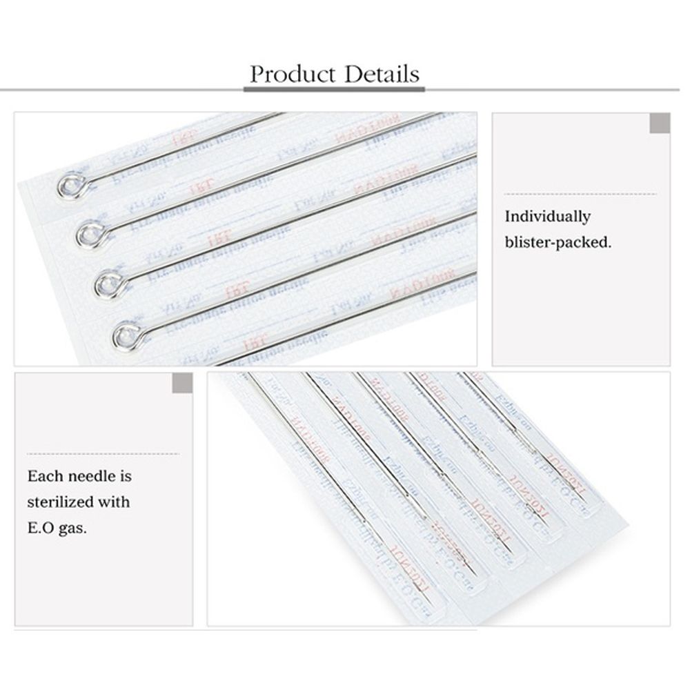 5/10 Pcs Fashio Standard Length Beauty Needle 1/3/5/7/9/11 RL Sterile Needles Stainless Steel  Needles
