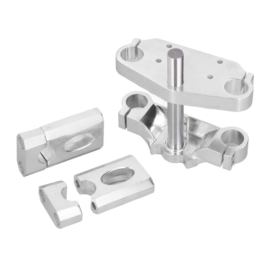 Motorcycle Upper Lower Plate Handlebar Riser Mount Bar Shock Absorber Direction Device Universal