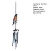 Bird Wind Chimes for Outside Stained Glass Bird Hanging Windchime with 4 Tubes for Balcony Garden Porch Backyard Decor