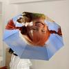 1pc Pippi Longstocking Automatic Folding Umbrella, Portable Collapsible Design, Casual Outdoor Accessory L1127057
