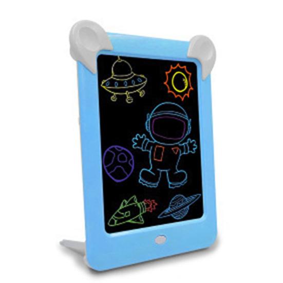 1 Set Scribbler Board Colored Lighting Eye Protection Plastic 3D Children Magic Drawing Board Kids Toy