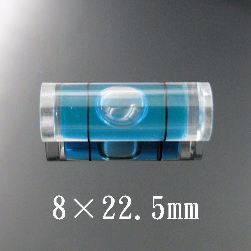 Acrylic Tubular Spirit Level Mini Cylinder Plastic Vial Water Level Indicator 1Pcs