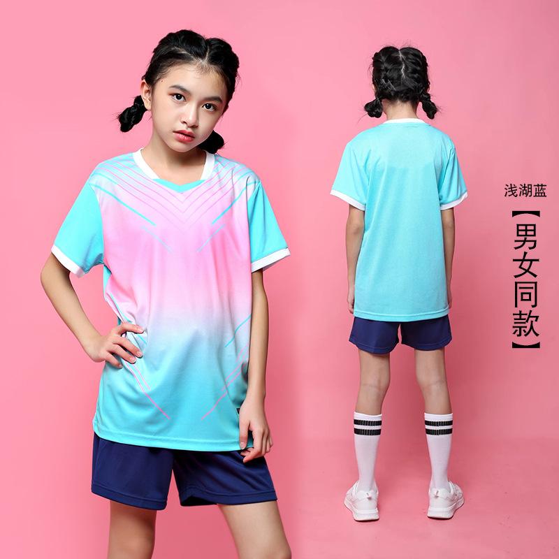 Group Buy: Children's Table Tennis Badminton Shirts, Training Team Uniforms, Quick-dry Breathable Men's and Women's Competition Short-sleeved Tennis 