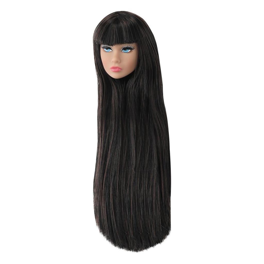 Muñeca Cabeza Cool Girls 1/6 Para Muñeca Supermodelo de 32 cm Figura de Acción Piel Multicolor Cabeza con Maquillaje + Cuerpo Juguete Accesorios Regalo