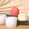 Aromatherapy Candle Silicone Mold 3D Lotus Flower Shape Soap Mould DIY Handmade Soap Model Plaster Mold Decoration