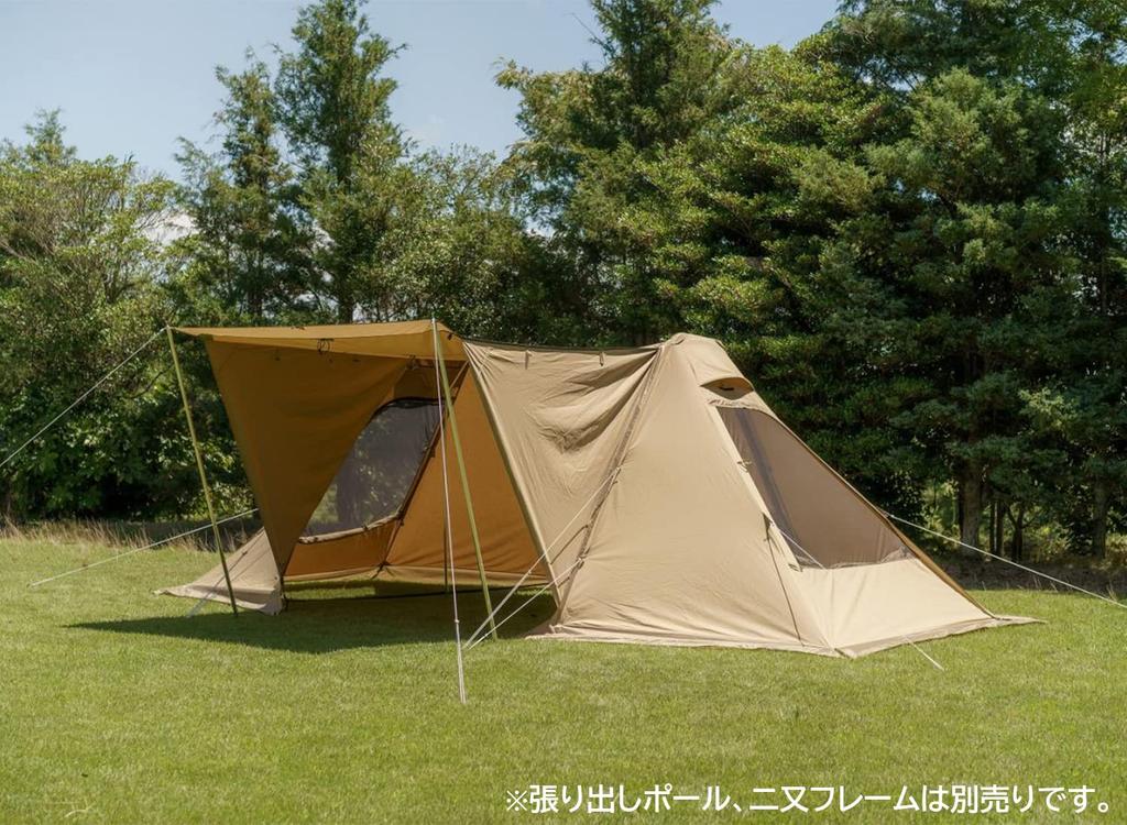 ogawa Camping Outdoor Pole Tent Twin Cresta 2 3348 Sand Beige T/C [for People]