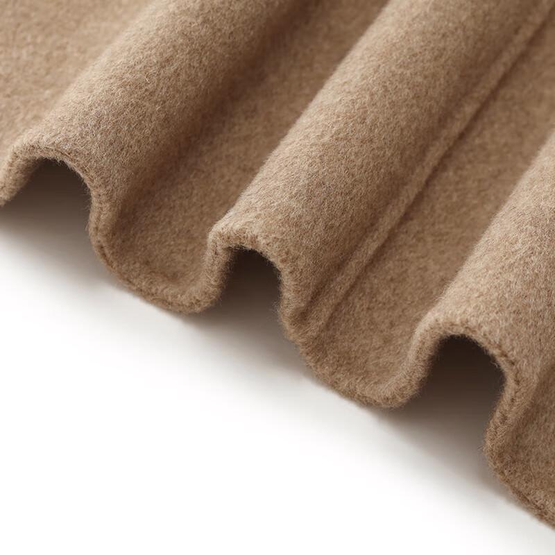 GOELIA Women's Cashmere Coat with Self-Fabric Belt