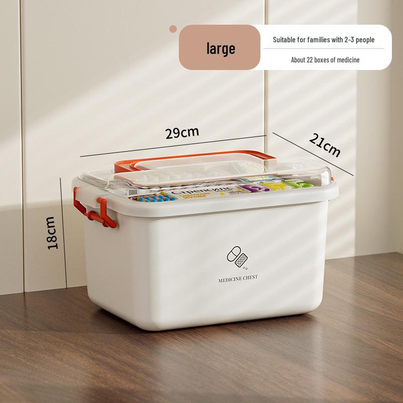 Portable Large-Capacity Family First Aid Medicine Storage Box