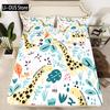 Wild Animal Giraffe Comforter Set Twin King Size Bedding Set for Kids Adults Decor Comforter Quilt Set with 2 Pillowcase 3Pcs