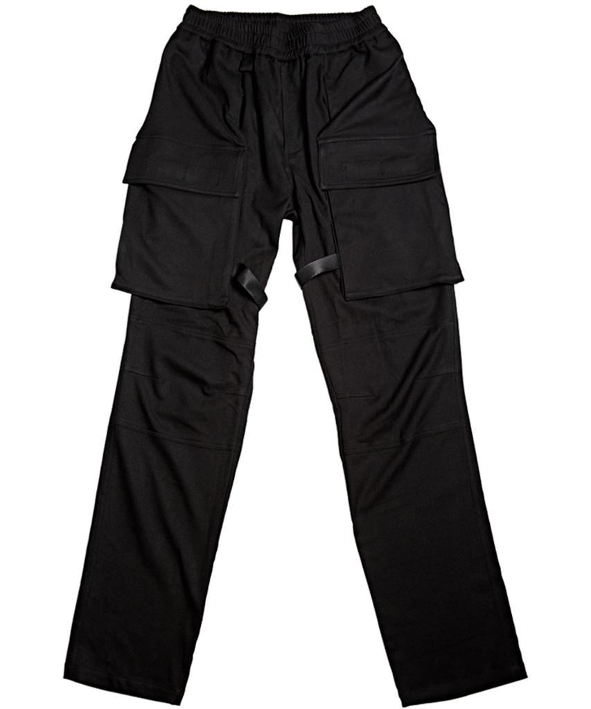 ZHOUERO Black Bandage Trousers