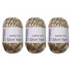 3 Rolls Metallic Weaving Cord Ribbon 32.8Yard Each Roll Metallic Knitting Thread Yarn For Handmade Bag and Sewing P9YB