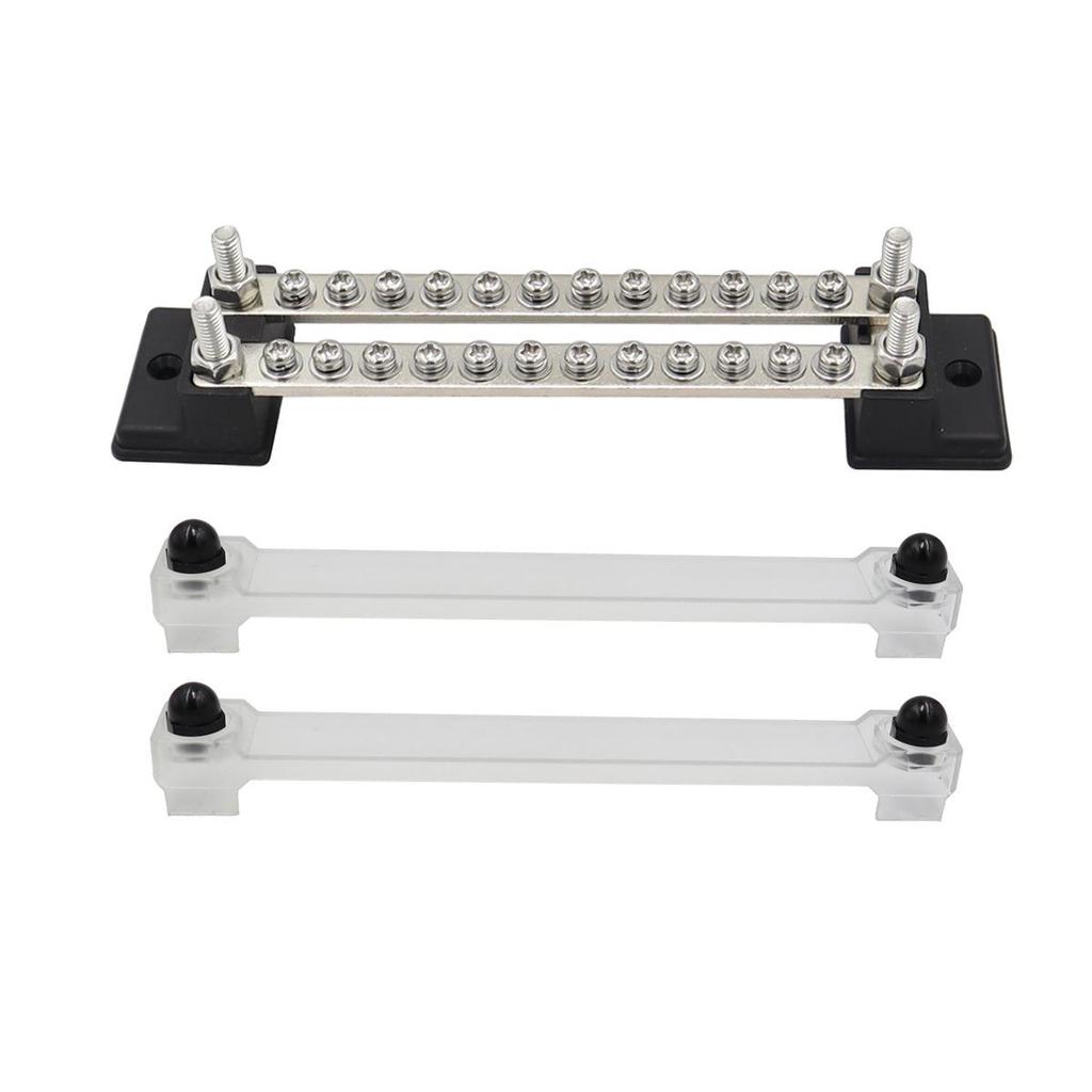 150A Dual Row Busbar for RVs, Yachts, and Cars (12-48V)