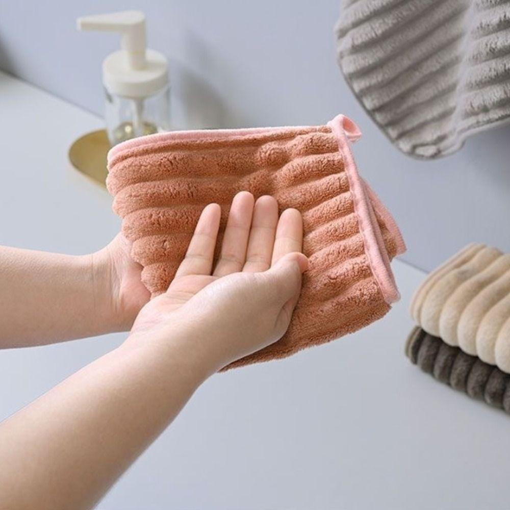 5PCS Soft Hand Towel Set Super Absorbent 11.8*11.8 inch Wiping Towel Washcloths Daily Necessities Quick Drying