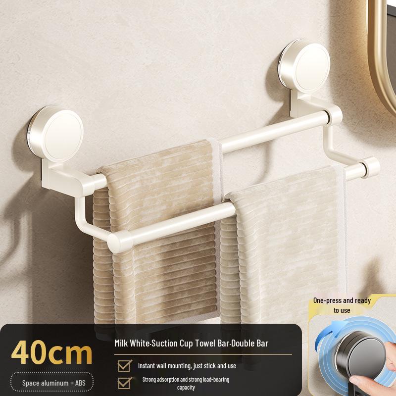 Bohrfreier Saugknopf-Handtuchhalter & Wandregal für Badezimmer