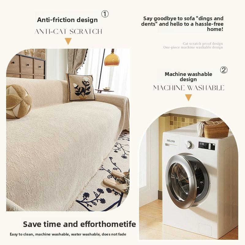 Chenier Simple Sofa Cover Universal In All Seasons Anticat Scratching Sofa Towel Onepiece Full Cover Cover Blanket Easy To Clean