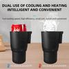 2-in-1 Car Heating and Cooling Cup With Display Screen 12V Button Control For Hot and Cold Functions Beverage Bottle Thermos Cup