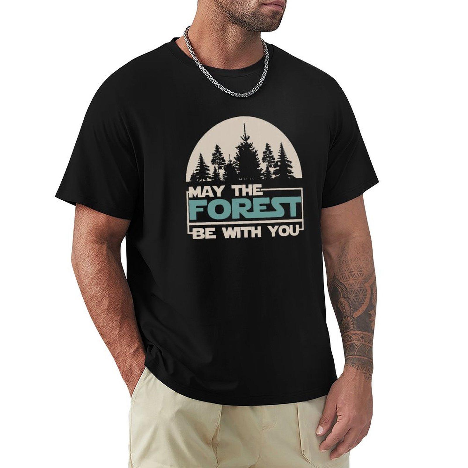 May The Forest Be With You TShirt blue archive basketball graphic tees shirts men graphic 4XL