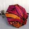 1pc Tropical Leaves Automatic Open/close Folding Compact Umbrella, 8 Rib Sturdy Canopy, Lightweight Portable, Everyday Use, Gift,,125