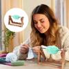 Top Quality Wooden Yarn Ball Holder Horizontal Storage Rack for Crochet Knitting Tassel Organizer Spinning Wheel Craft Accessory