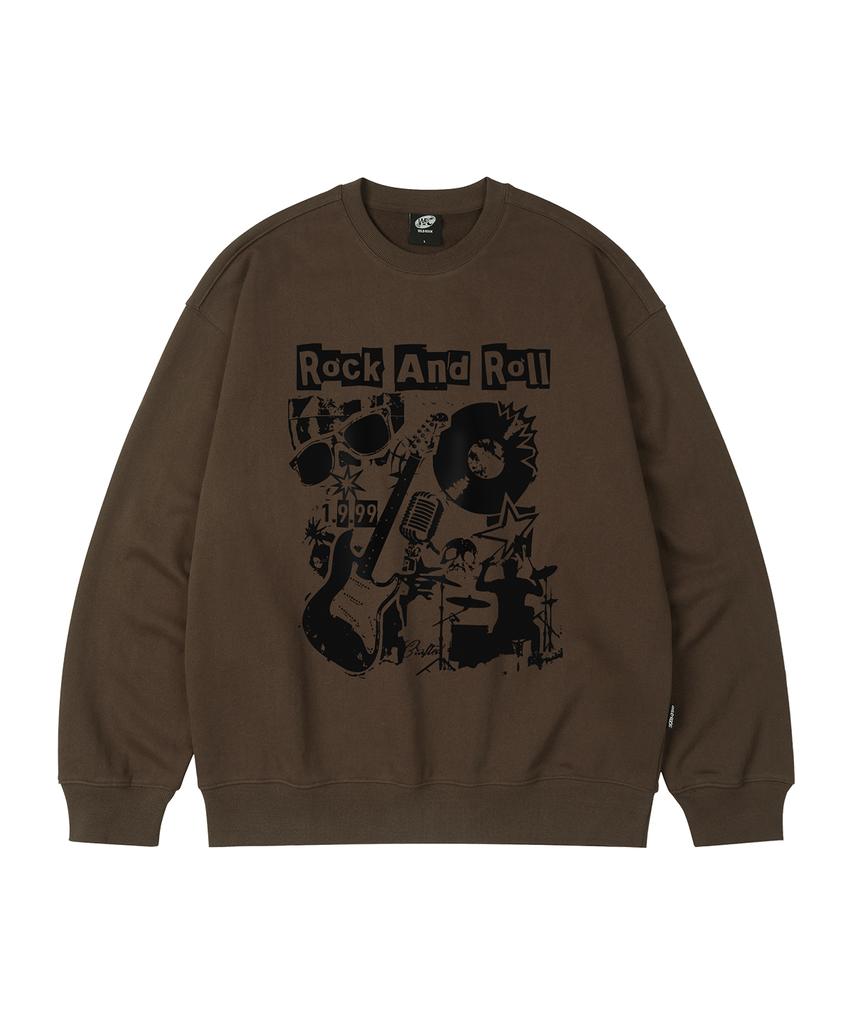 WILDROCK Rock Collage Oversized Sweatshirt_9 Col (A Type)
