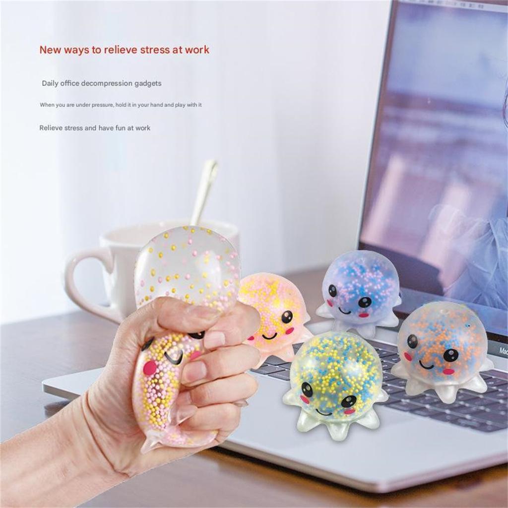 2 Pieces Of Luminous Decompression Pinch Music Vent TPR Toys Adult Decompression Children's Toys Random Colors