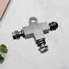 Hydraulic Brake Oil Line Tee M10 T Shape Brake Line Tee Car Brake Tee Beach Kart Brake Hose 3 Way Connector 10mm Hose Connector