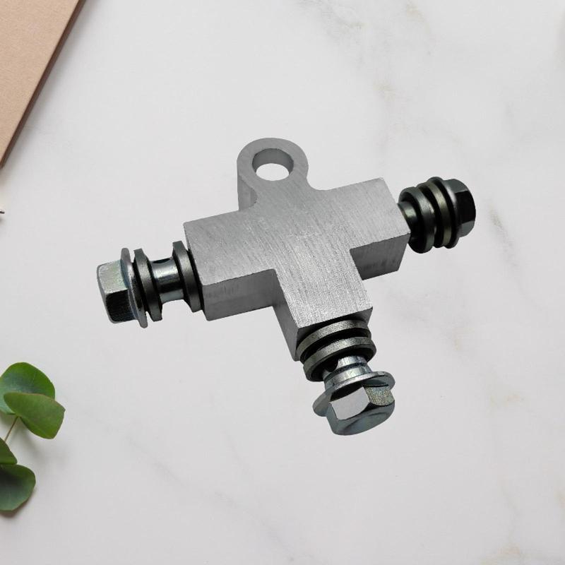 Hydraulic Brake Oil Line Tee M10 T Shape Brake Line Tee Car Brake Tee Beach Kart Brake Hose 3 Way Connector 10mm Hose Connector