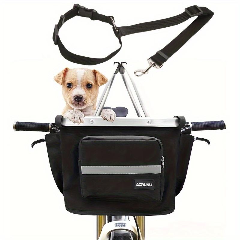 

Складная передняя ручка для переноски домашних животных - корзина для велосипеда Baisher из полиамида для горного велосипеда, чёрный