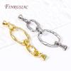 18K Gold Plated Brass Zircon Connector Clasps For Jewellery Making DIY Bracelet/Necklace Accessories Trendy Jewelry Clasp