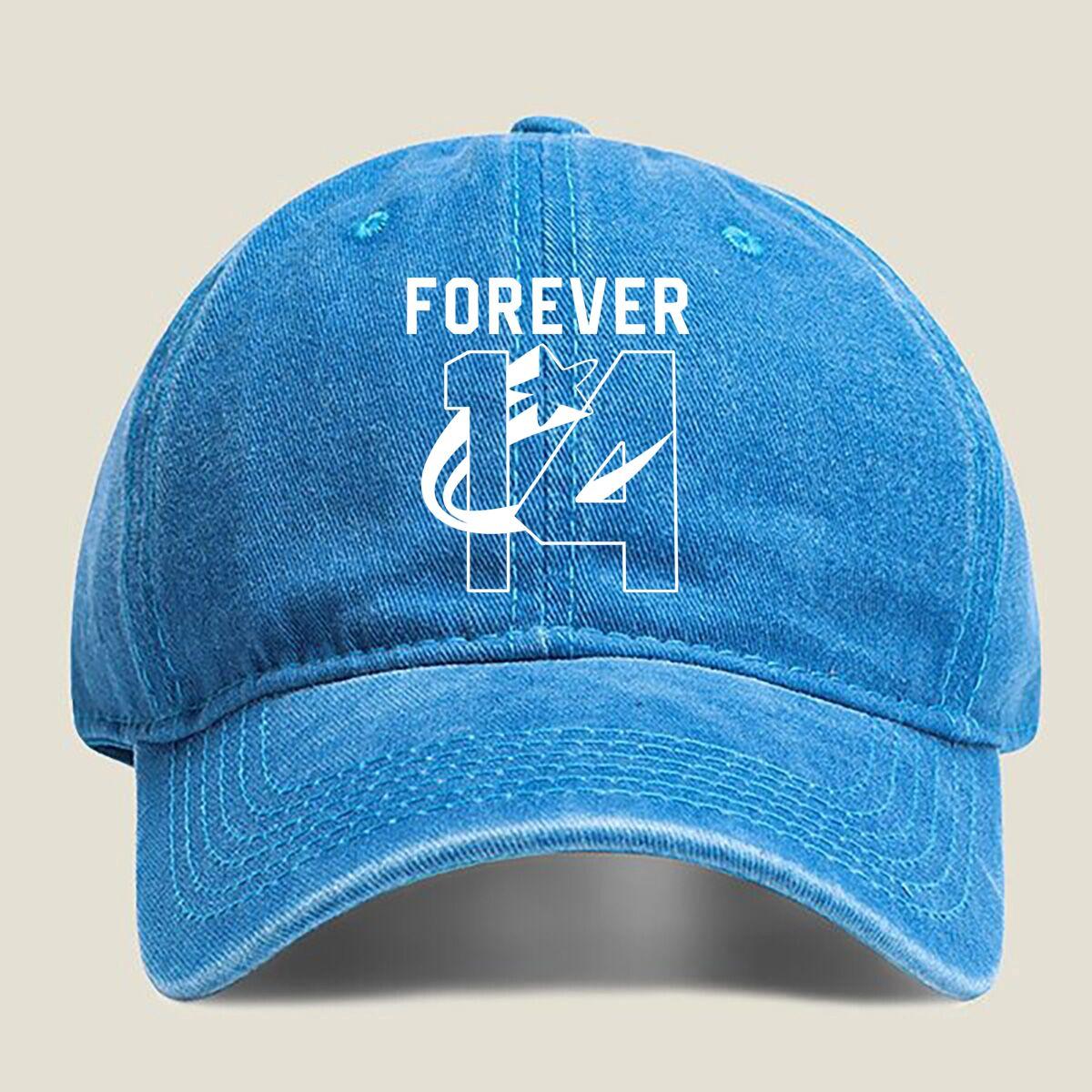 

Forever 14 Emblem Fashion Washed Baseball Cap Hat Outdoor Activities One Size озеро синий