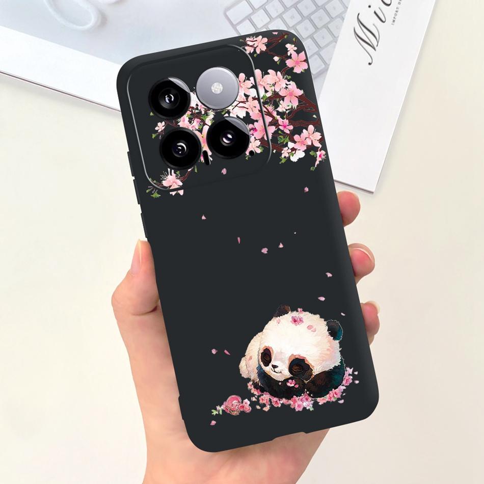 For Xiaomi 14 Phone Case Xiaomi Mi 14 5G Mi14 2024 Cute Cat Cartoon Jelly Silicon Soft Protective Back Cover