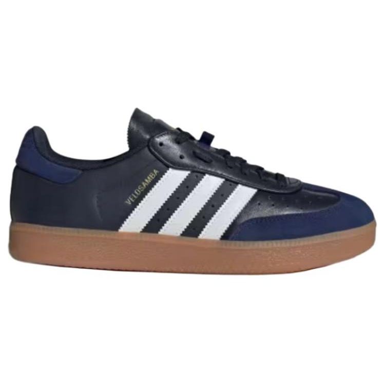Adidas Velosamba Leather Legend Ink Gum Unisex Sneakers Blue Cloud-White Dark-Blue IG5541