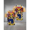 3D Digital Print Kids Stylish Fireman Pattern T-Shirt Boys Short Sleeve Crew Neck Casual T-shirts