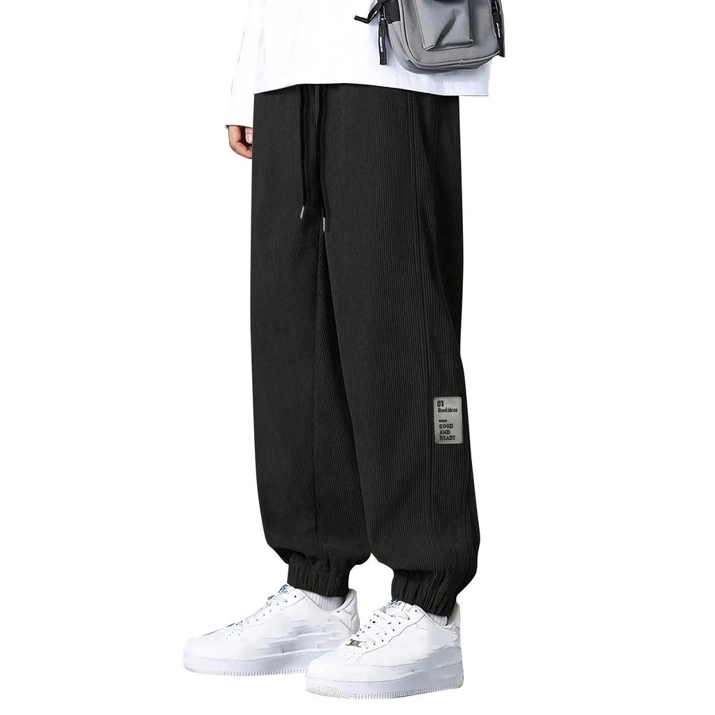 Men's Color Loose-Fitting Sweatpants Men's Casual Fashion Sweatpants