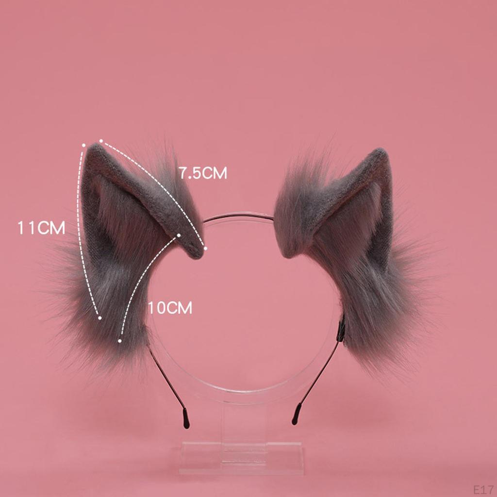 Cute Kitten Ears Headband Headwear Headdress Party for Cosplay, Christmas, Halloween