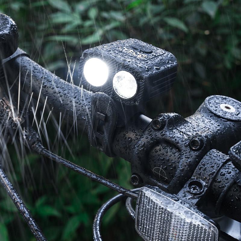 5 Modes Bicycle Front Lamp Type-C Rechangeable Bike Headlamp Bike Handlebar Headlight Power Display Cycling Accessories