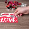 6PCS Valentines Party Scratch Off Cards Set Includes 8 Love Sticker Practical Paper Craft For Couple Game Night Activities