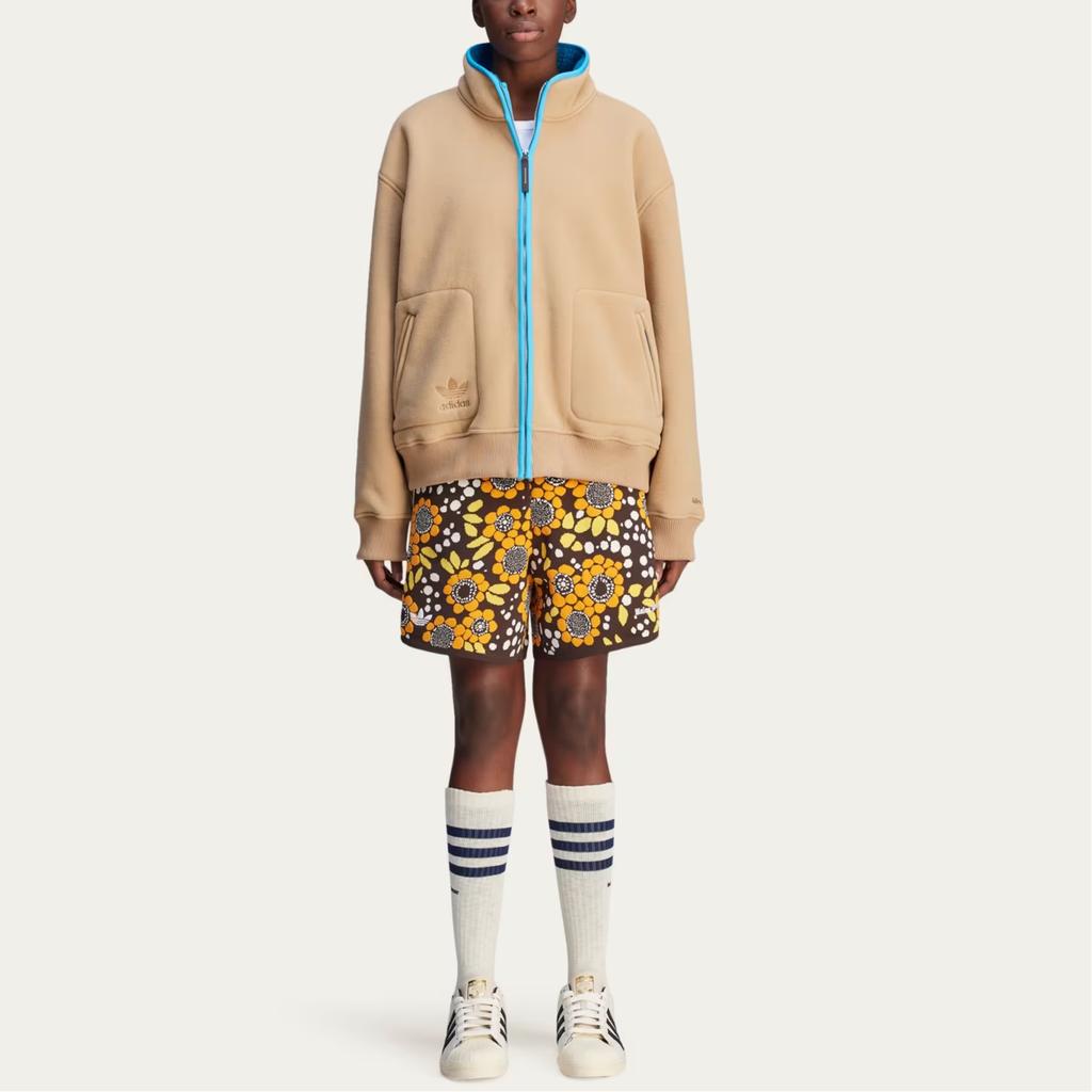 adidas x Wales Bonner Fleece Jacket Cardboard Unisex Outerwear Tan JJ2937